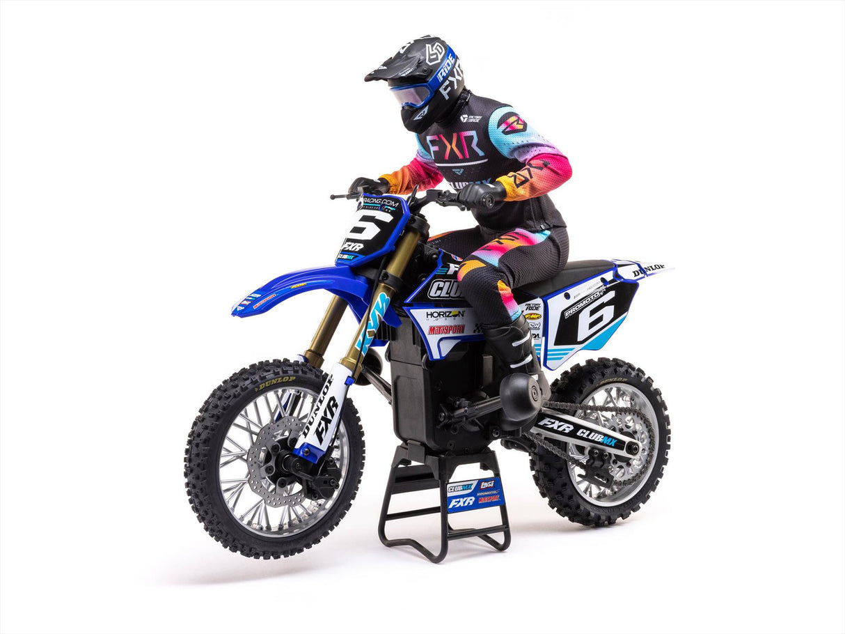 Losi 1/4 Promoto-MX Motorcycle Pre Built - Club MX- Requires Battery and Charger - LOS06000T2 - BLUE