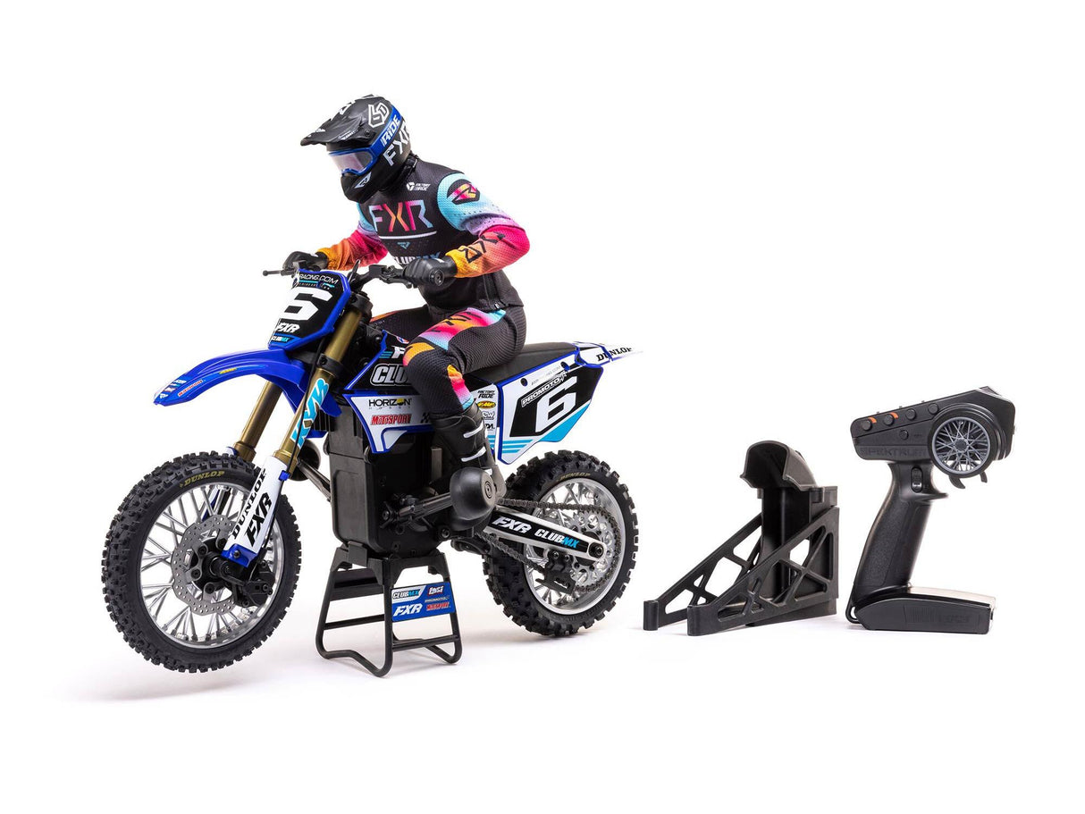 Losi 1/4 Promoto-MX Motorcycle Pre Built - Club MX- Requires Battery and Charger - LOS06000T2 - BLUE