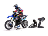 Losi 1/4 Promoto-MX Motorcycle Pre Built - Club MX- Requires Battery and Charger - LOS06000T2 - BLUE