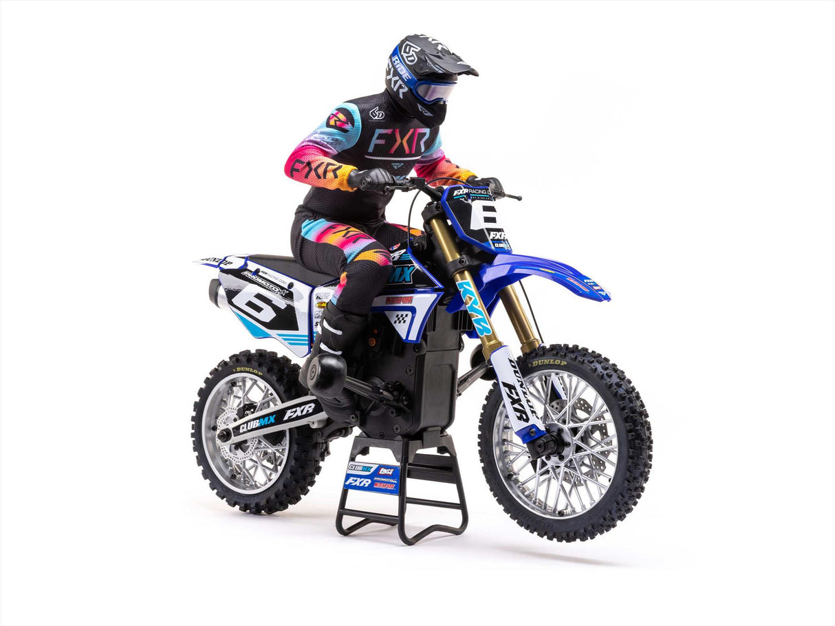 Losi 1/4 Promoto-MX Motorcycle Pre Built - Club MX- Requires Battery and Charger - LOS06000T2 - BLUE