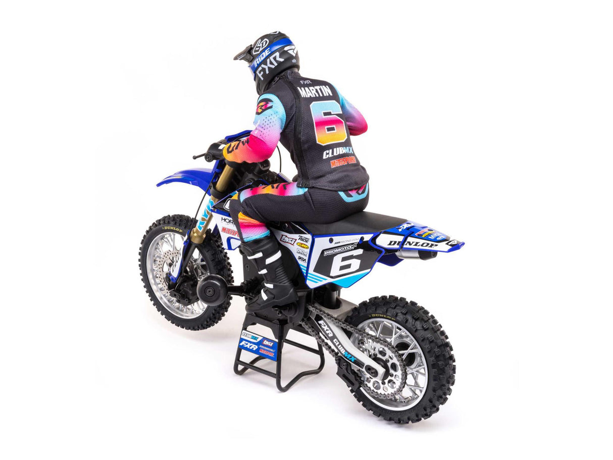 Losi 1/4 Promoto-MX Motorcycle Pre Built - Club MX- Requires Battery and Charger - LOS06000T2 - BLUE