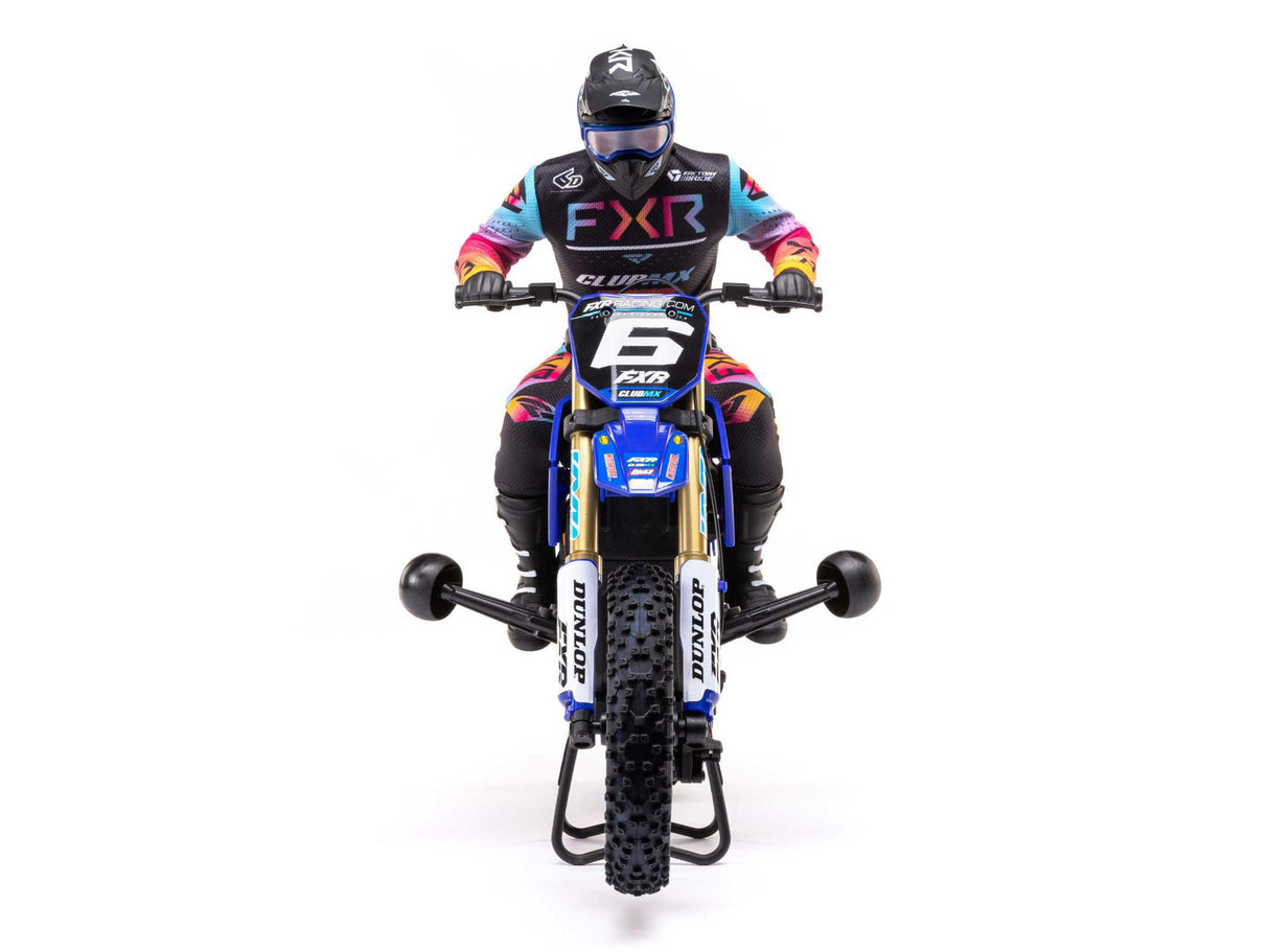 Losi 1/4 Promoto-MX Motorcycle Pre Built - Club MX- Requires Battery and Charger - LOS06000T2 - BLUE