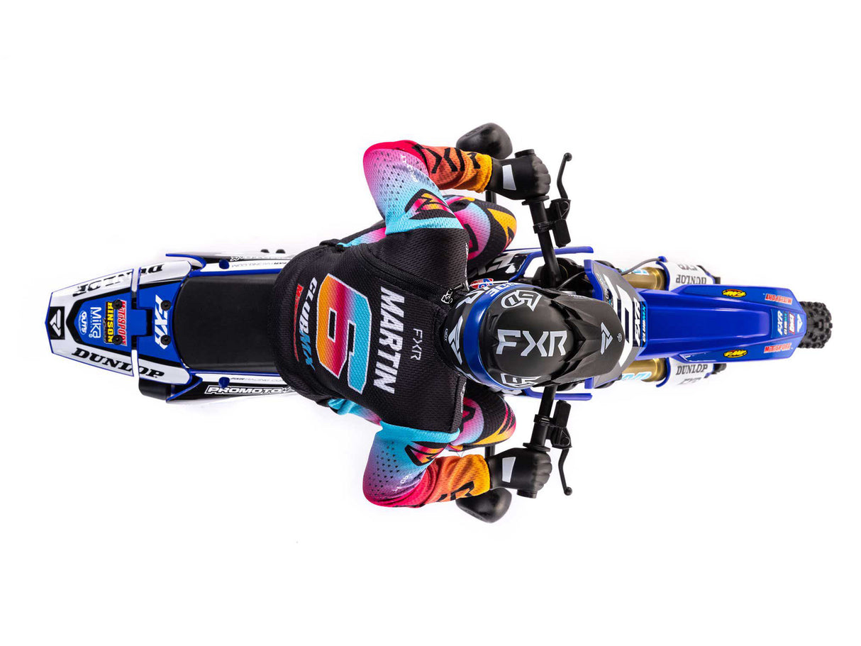 Losi 1/4 Promoto-MX Motorcycle Pre Built - Club MX- Requires Battery and Charger - LOS06000T2 - BLUE
