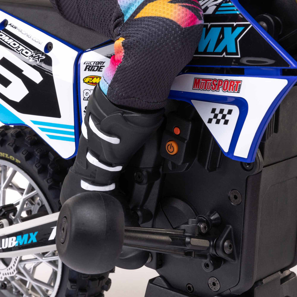 Losi 1/4 Promoto-MX Motorcycle Pre Built - Club MX- Requires Battery and Charger - LOS06000T2 - BLUE