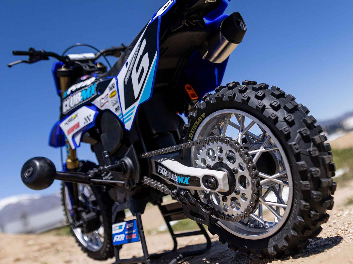 Losi 1/4 Promoto-MX Motorcycle Pre Built - Club MX- Requires Battery and Charger - LOS06000T2 - BLUE