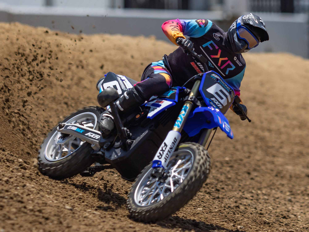 Losi 1/4 Promoto-MX Motorcycle Pre Built - Club MX- Requires Battery and Charger - LOS06000T2 - BLUE