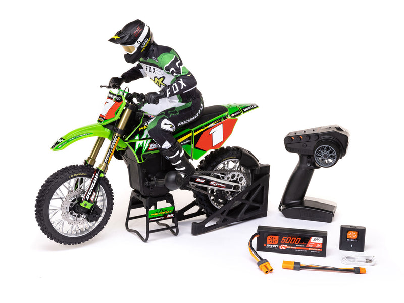 Losi 1/4 Promoto-MX Motorcycle RTR with Battery and Charger - Pro  - LOS06002 - GREEN