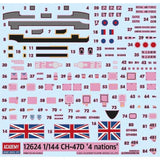 Academy 1/144 CH-47 D/F/J/HC. Mk.1 - 4 Nations Chinook Kit 12624