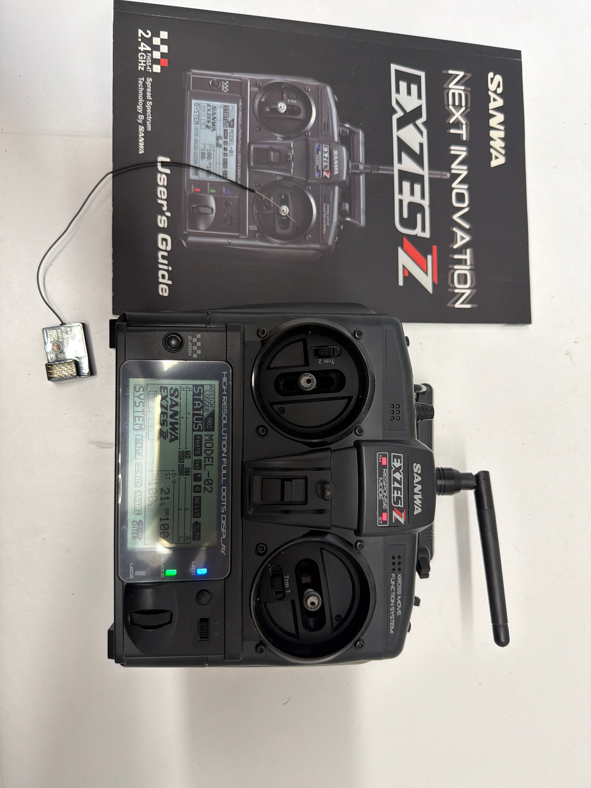 SANWA EXZES ZZ Stick Radio Set with RX- 472 AS NEW NO BOX