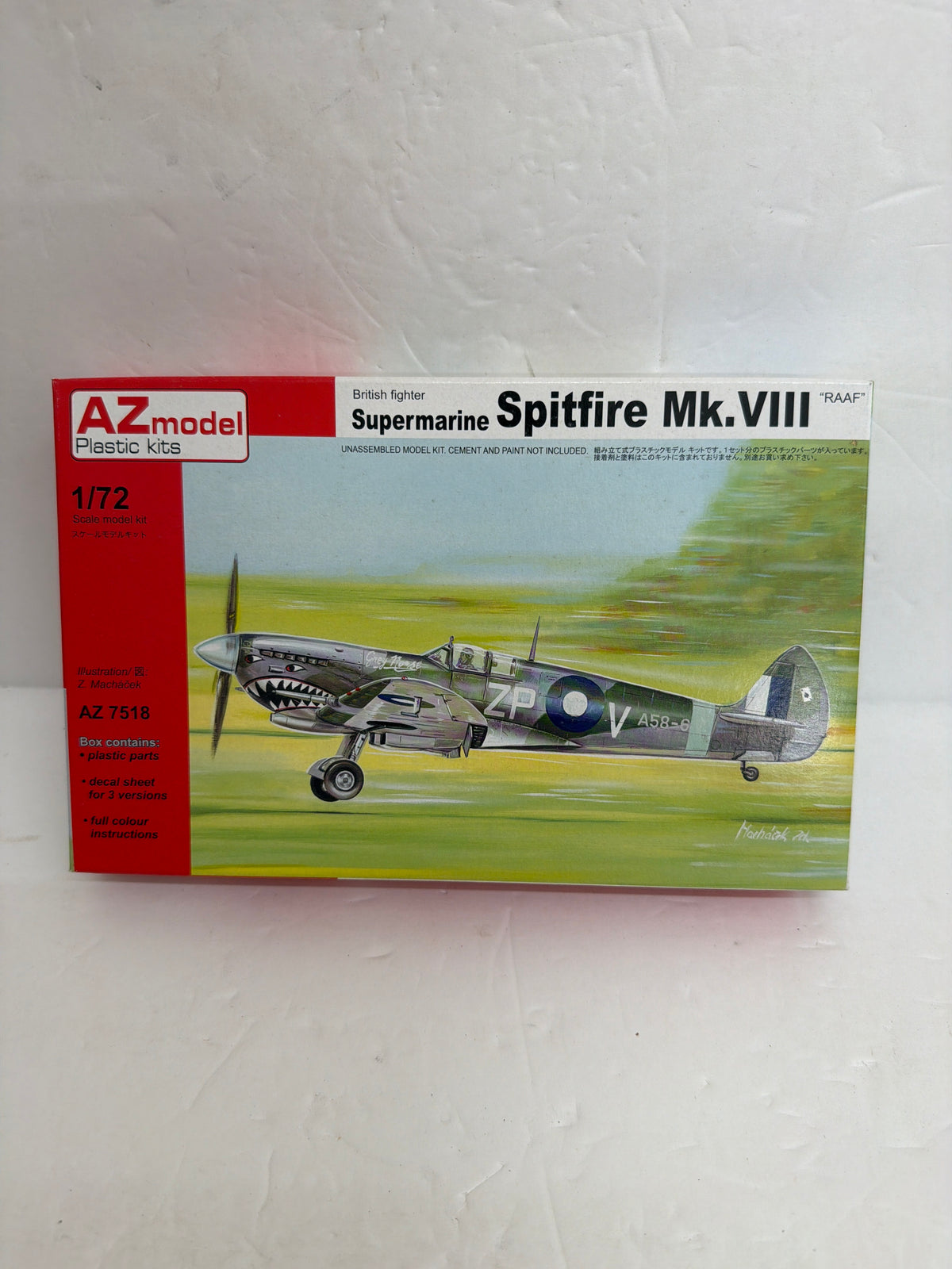 AZ Model Plastic Model kit Supermarine Spitfire Mk.VIII RAAF — 1:72