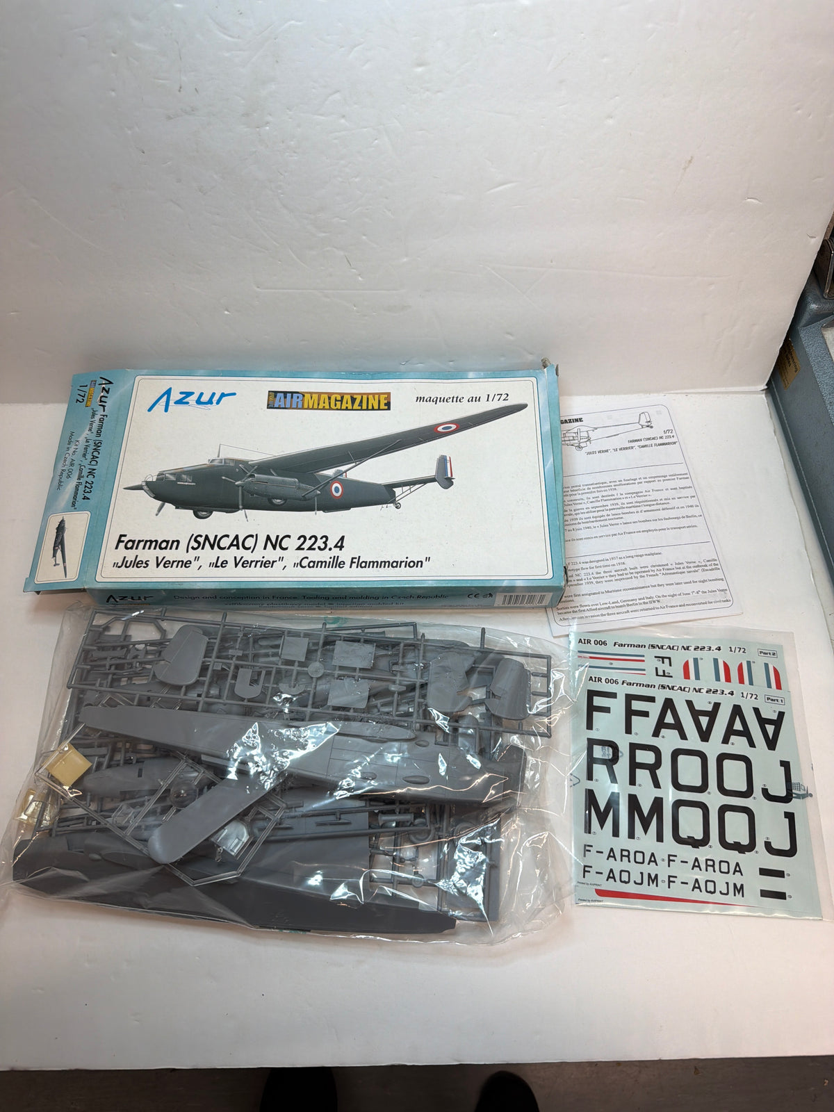 Azur-FRROM Hobby Plastic Model Kit Farman (SNCAC) NC 223.4 — 1:72