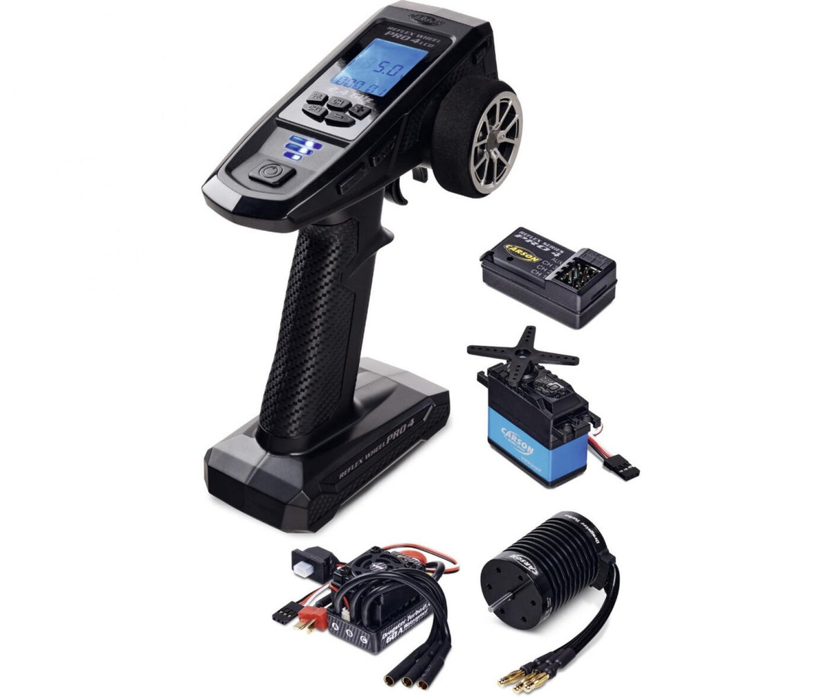 CARSON Reflex Wheel Pro 4 LCD Including BL-Set + 6kg Servo
