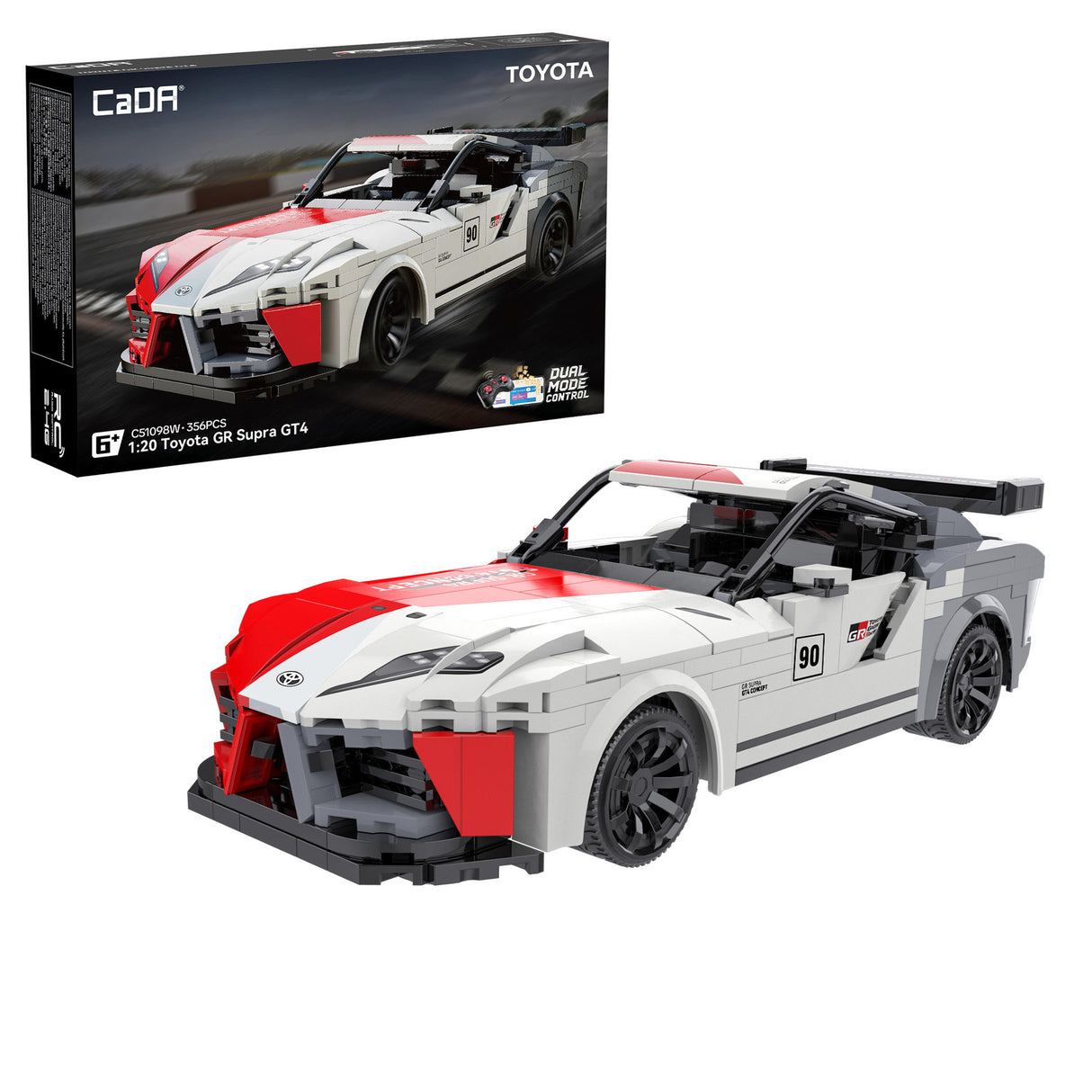 CADA / DOUBLE E 1:20 Toyota GR Supra GT4 Car - 356 pcs C51098W