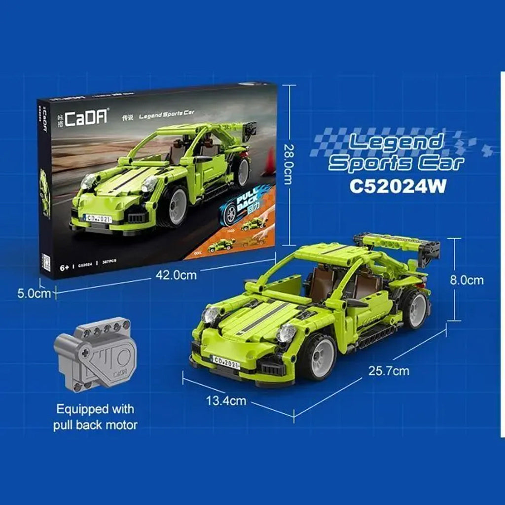 CADA 1:18 Pull back racing car - 387pcs C52024W