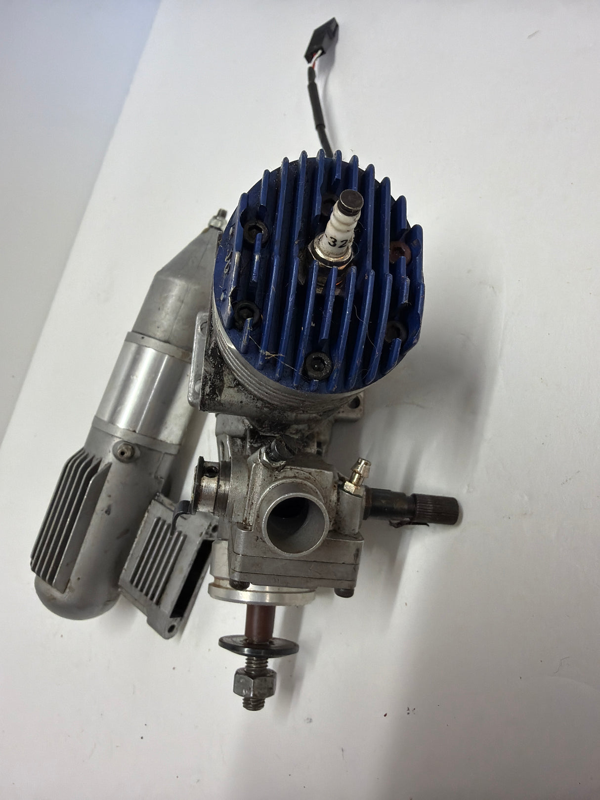 Second Hand Aircraft Engine 2-stroke Evolution 10 CC Petrol engine missing ignition unit (Box 62)