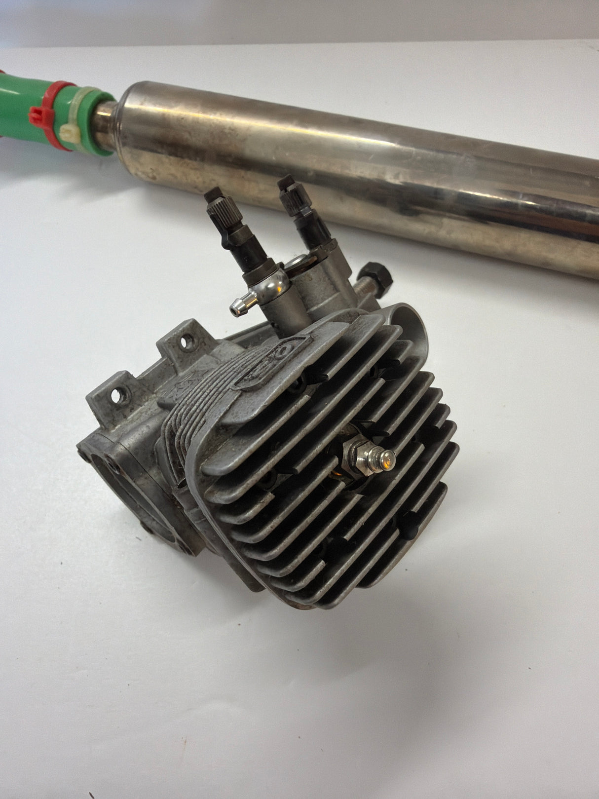 Second Hand engine Glow 2-stroke os Max sz 70 Heli engine and pipe (Box 63)