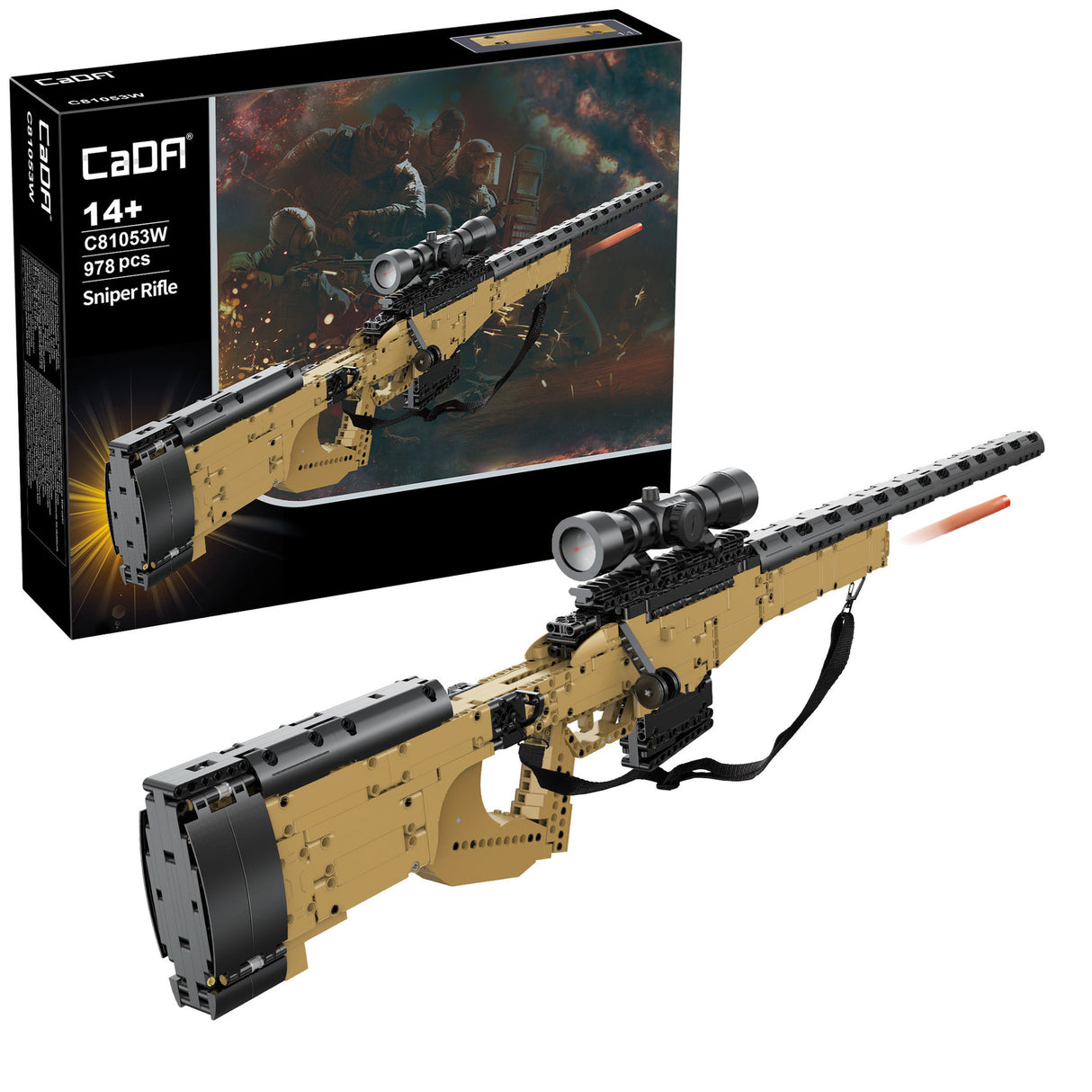 CADA L96A1 Sniper Rifle Brick Model Gun - 979 pcs