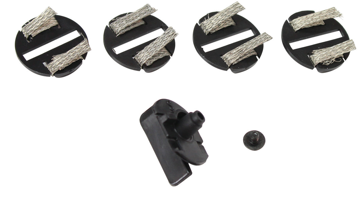 Scalextric Guide Blade Braid Plates x4 and Screw Pack C8329