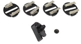Scalextric Guide Blade Braid Plates x4 and Screw Pack C8329