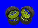 1/8 Wheels and Tires - 5 Spoke - Set of 4  - SECOND HAND