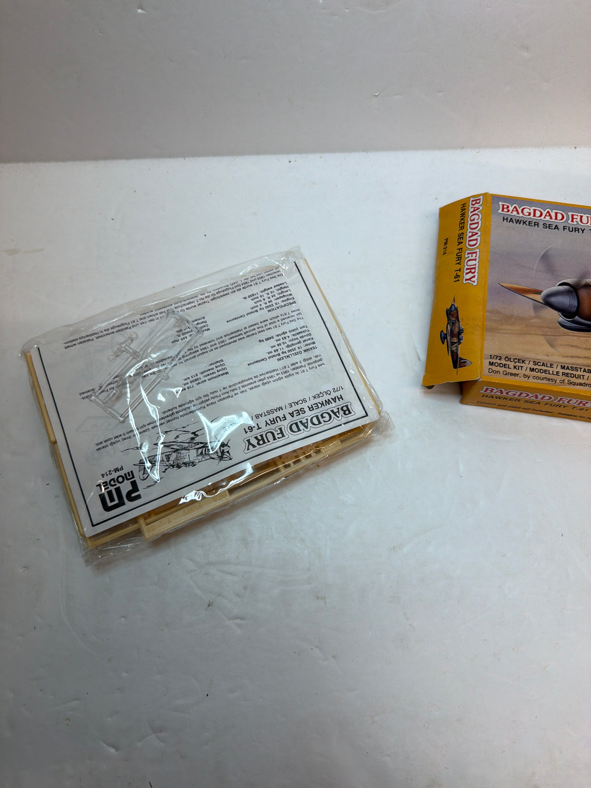 PM Model Hawker Sea Fury T-61 “Bagdad Fury” 1/72 PM214 Plastic Model Kit Vintage