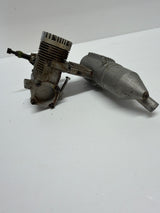 Second Hand Aircraft Engine 2-stroke Super Custom 40 with OS Silencer (Box 62)