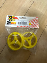 Schumacher Front Wheels Fireblade Evo Yellow 3 Spoke U2074L (Box 103)