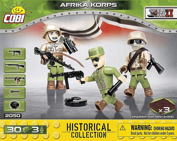 COBI  AFRIKA KORPS  30 PCS HC WWII  2050