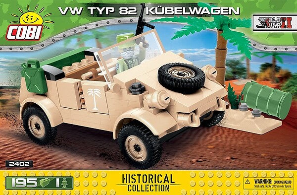 COBI  VW TYPE 82 KUBELWAGEN 195 PCS HC WWII  2402