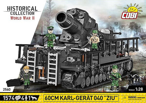 COBI  60CM KARL-GERAT 040 ZIU 1560KL. 1560 PCS HC WWII  2560