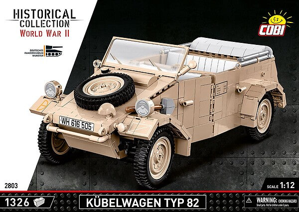 COBI  KUBELWAGEN (Personenkraftwagen Typ 82)  scale 1:12Deutsches Panzermuseum Munster 1290 PCS HC WWII  2803