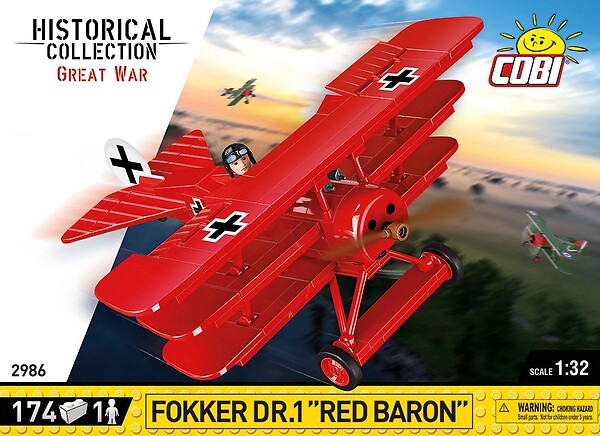 COBI FOKKER Dr. 1 Red Baron 174 PCS HC GREAT WAR  2986