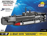 COBI  U-BOAT XXVII SEEHUND 181 KL. HC WWII  4846