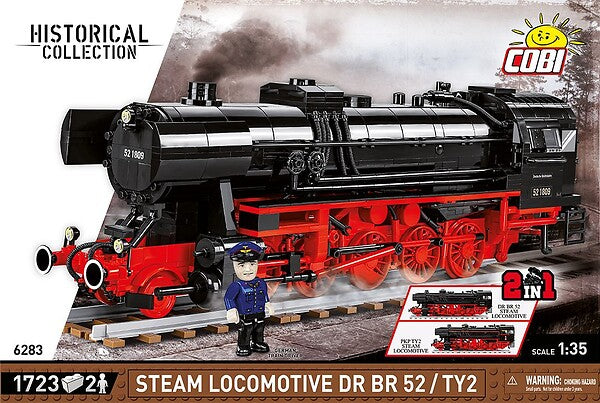 COBI  STEAM LOCOMOTIVE DRB CLASS 52 1630 TRAINS  6283