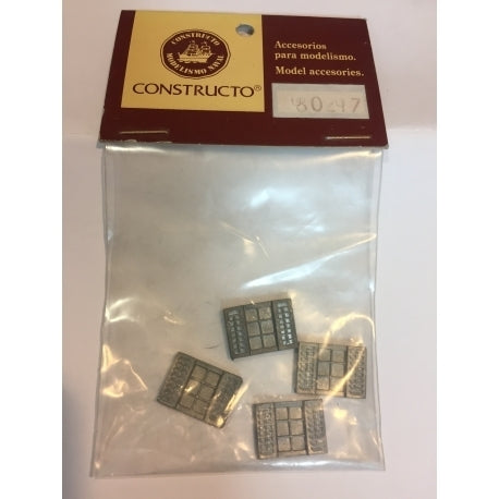 CONSTRUCTO.80217 METAL WINDOWS 13X17 mm (4 UNIT)