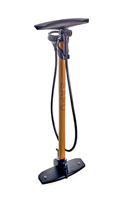 HIGH PRESSURE STEEL FLOOR PUMP TIED CARD