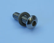 PACK OF 12 M5 X 6mm BUTTON SOCKET SCREWS