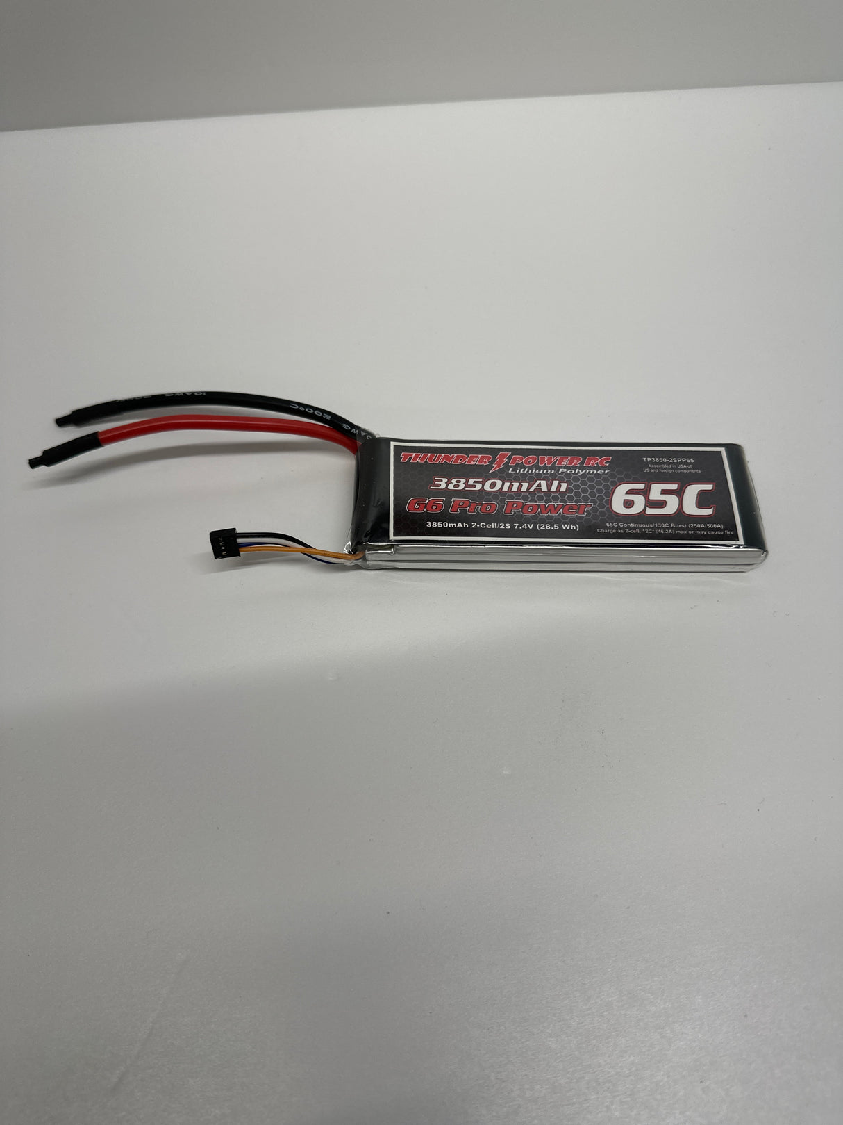 Thunder Power Lipo 7.4v 2 cell 3850mah 65C