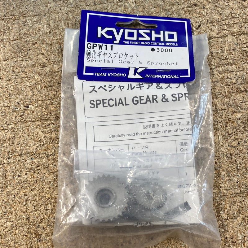 Kyosho K.GPW11 special gear and sprocket set (Box 7)