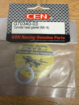 CEN RC car Spares Cylinder Head Gasket NX-16 G70340-03 (Box 92)