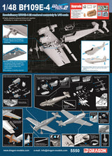 DRAGON 1/48 Bf 109E-4 WWII German Fighter Plane kit D5550