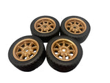 Tamiya Wheels and Hubs (Gold) set of 4