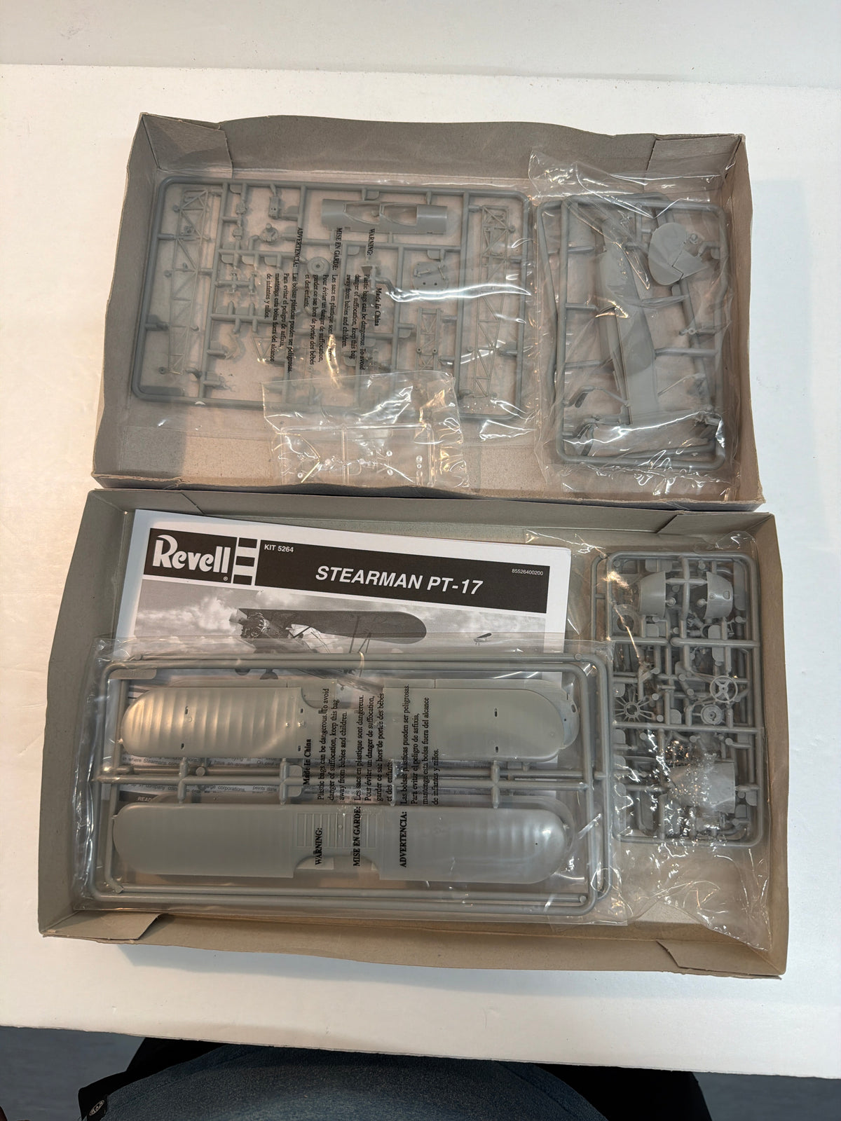 Revell Plastic aircraft kit Stearman PT-17 1:48 85-5264 Opened but complete