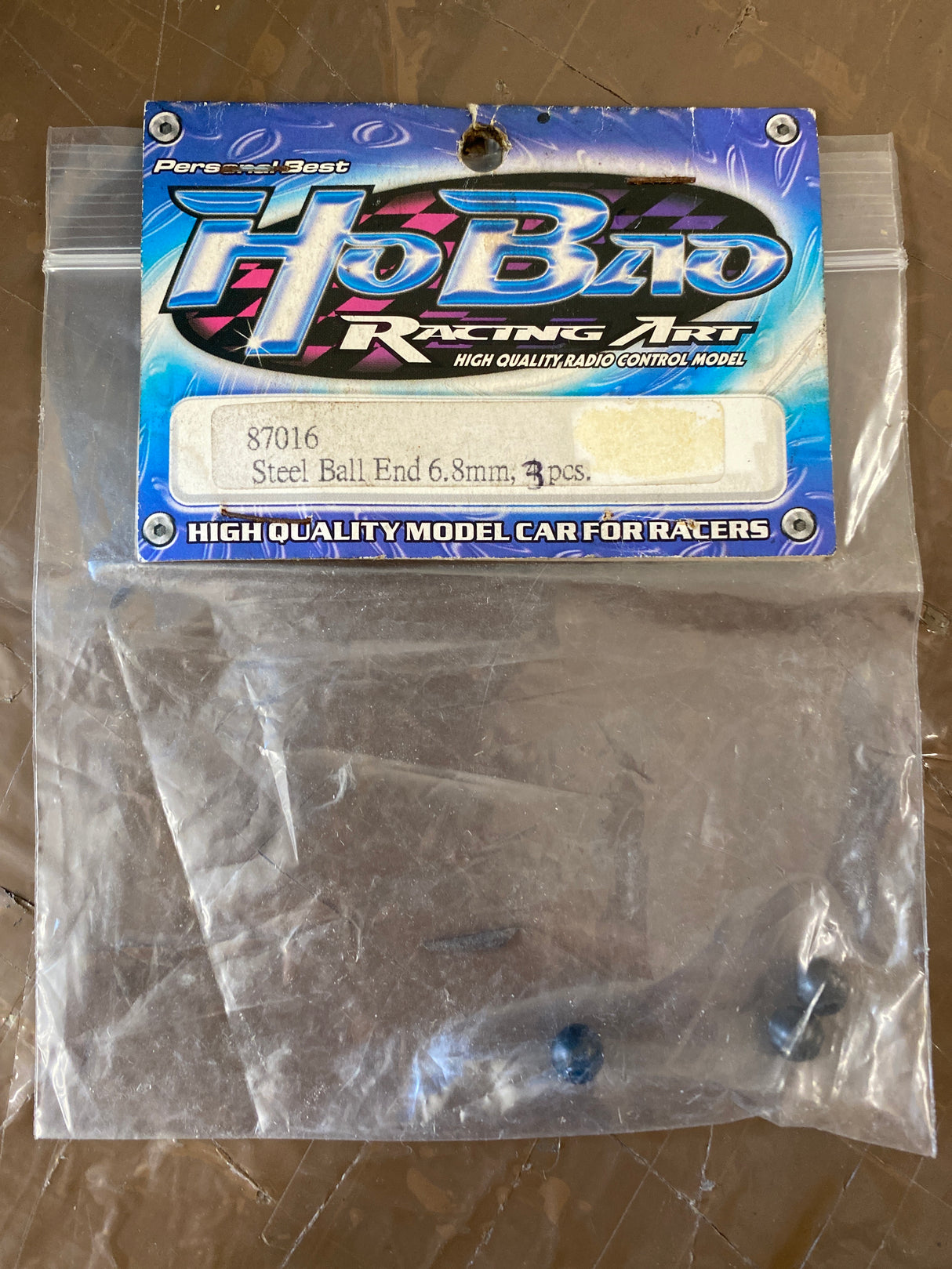 Hobao 87016 STEEL BALL END 6.8 mm (3pcs) (box 7)