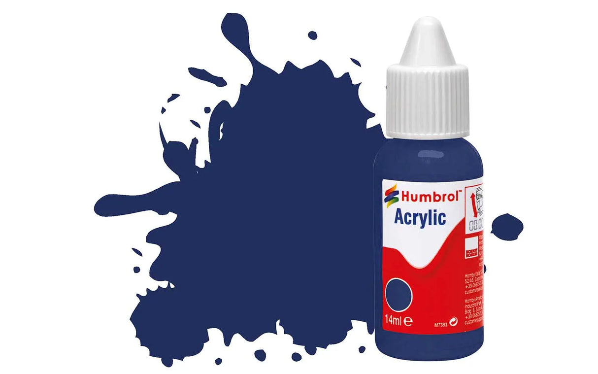 Humbrol Acrylic Paints No. 15 Midnight Blue Gloss DB0015