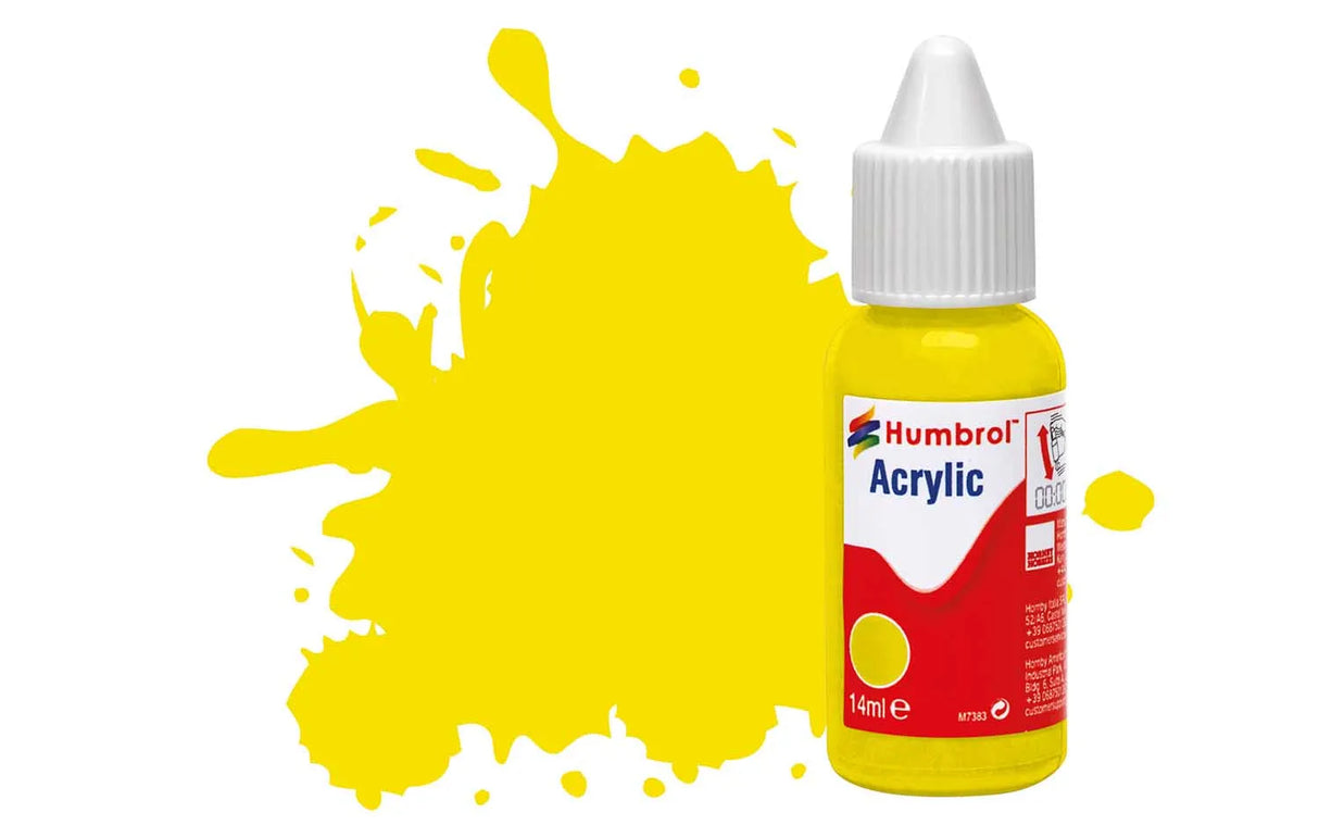 Humbrol Acrylic Paints No. 99 Lemon Matt DB0099