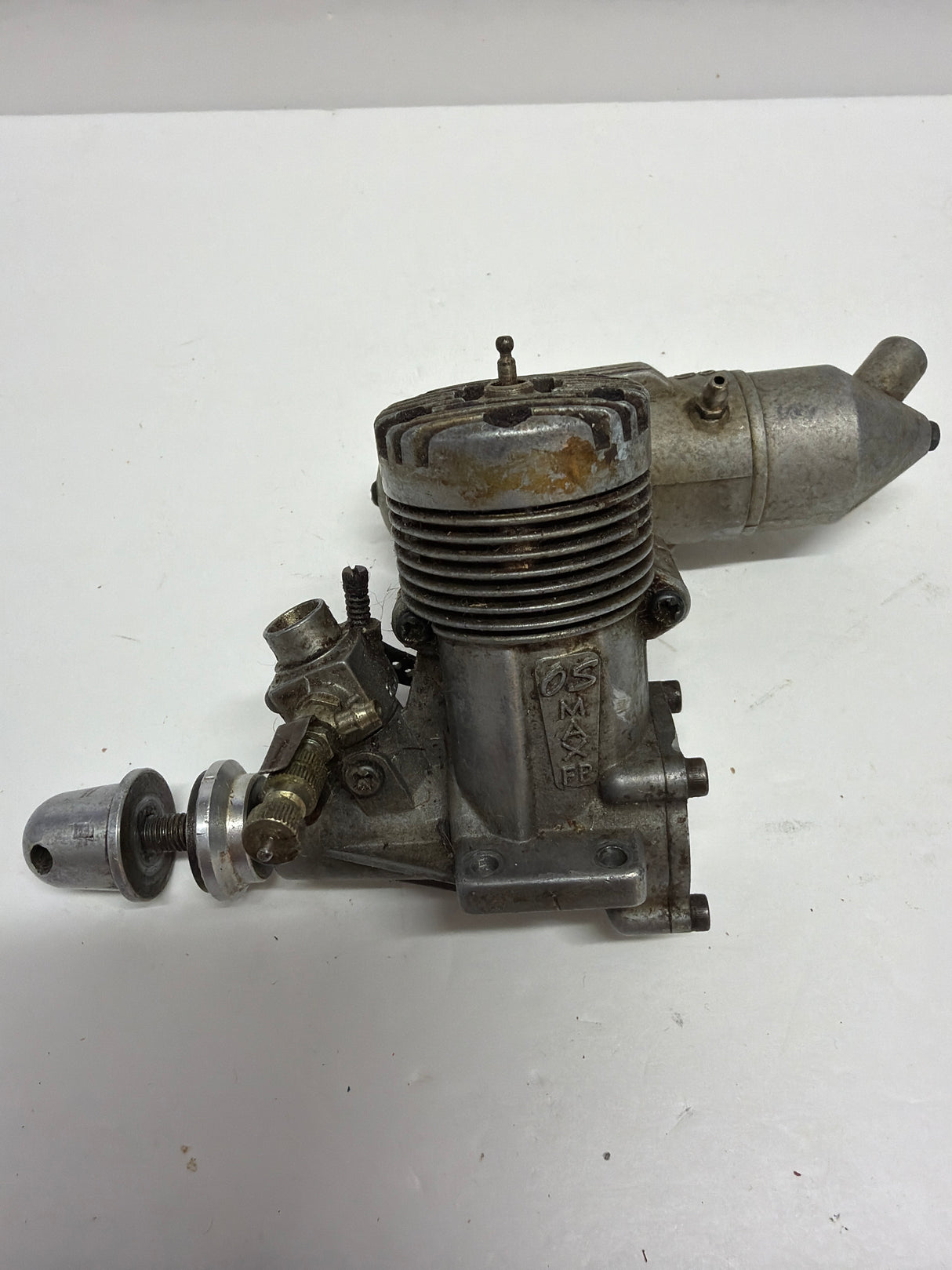 Second Hand Aircraft Engine 2-stroke OS Max 40 FP with Silencer (Box 62)