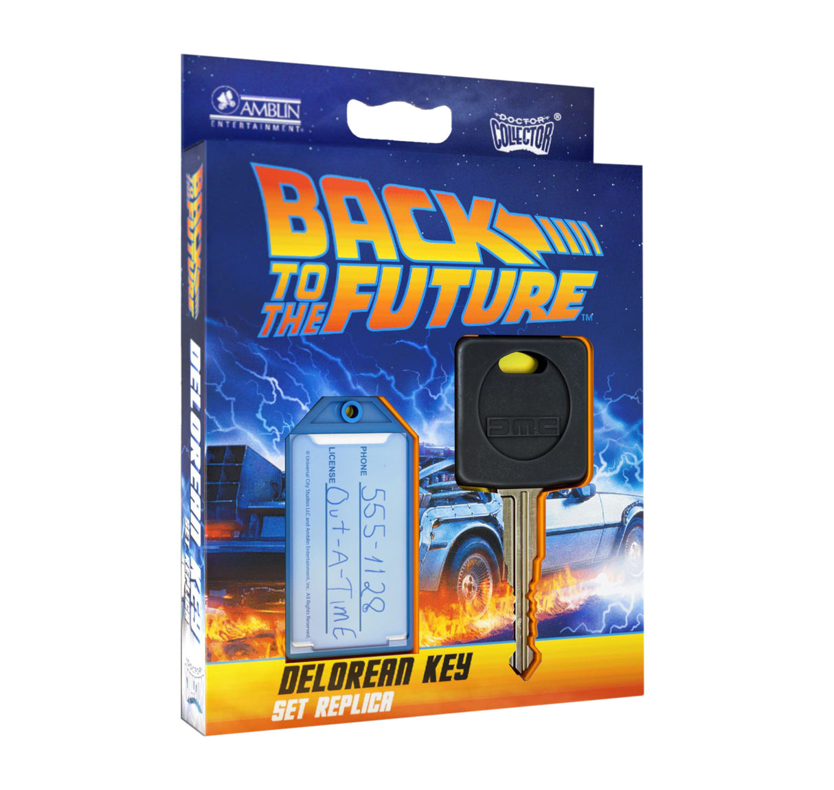 Doctor Collector Licensed Collectables - Back to the Future DeLorean Replica Key Set