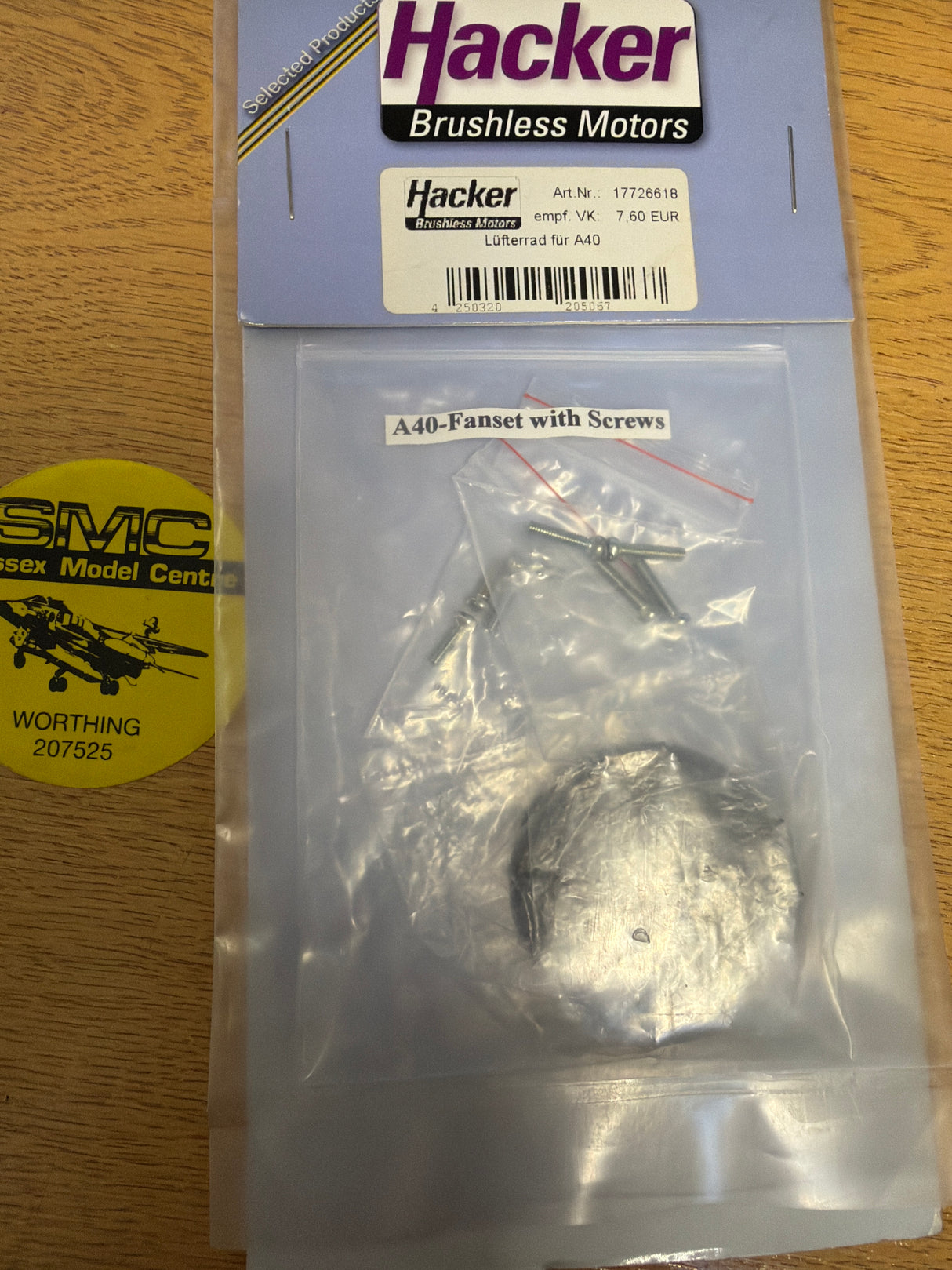 Hacker Motor spares A 40 Fan set with screws