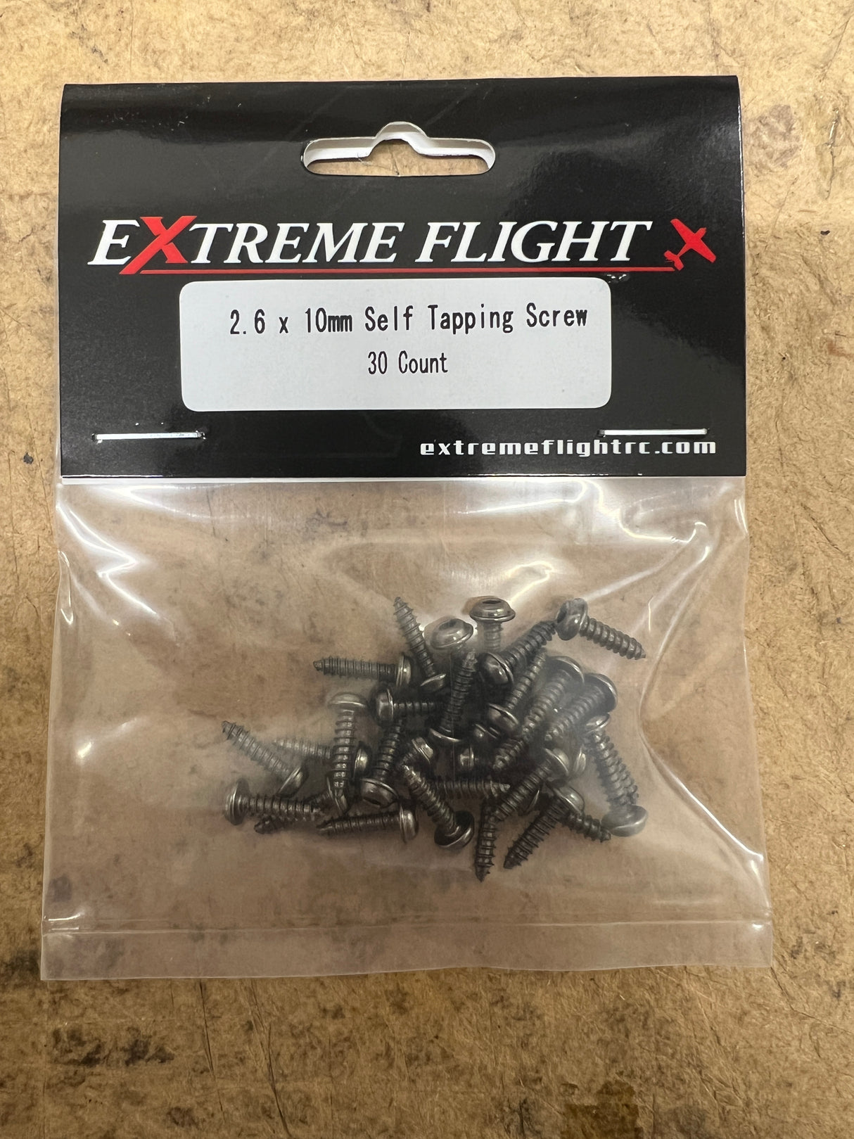 Extreme Flight Socket Head 2.6mm x 10mm Self Tapping - Qty. 30